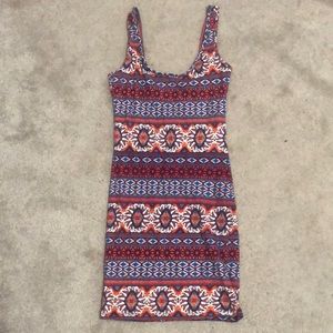 Forever 21 Patterned Bodycon Mini Dress